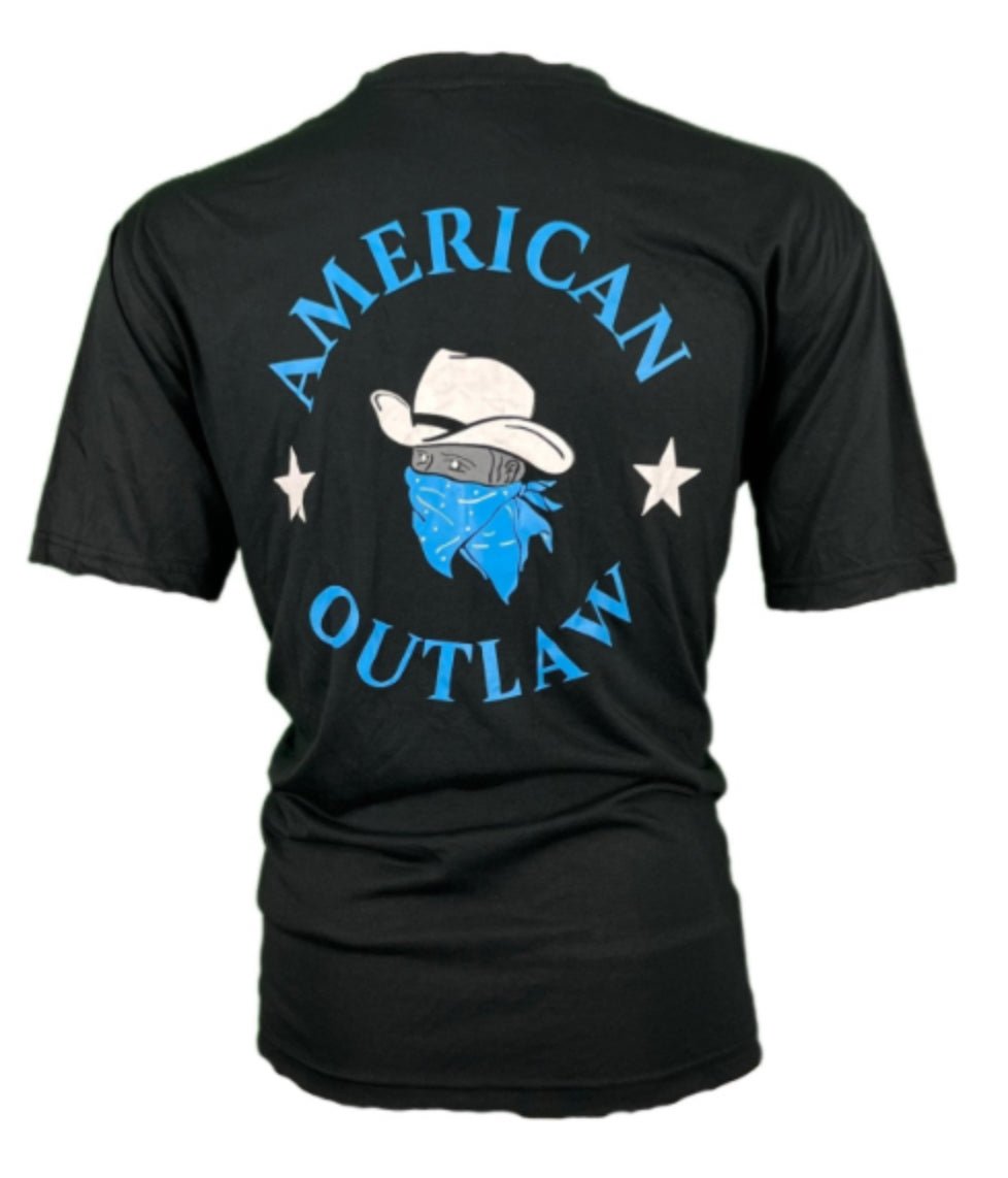 AMERICAN OUTLAW T-SHIRT - BLACK - ALPHAunleashed