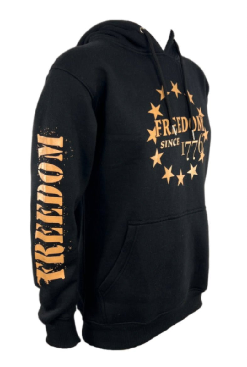 BETSY ROSS 1776 FREEDOM HOODIE - BLACK - ALPHAunleashed