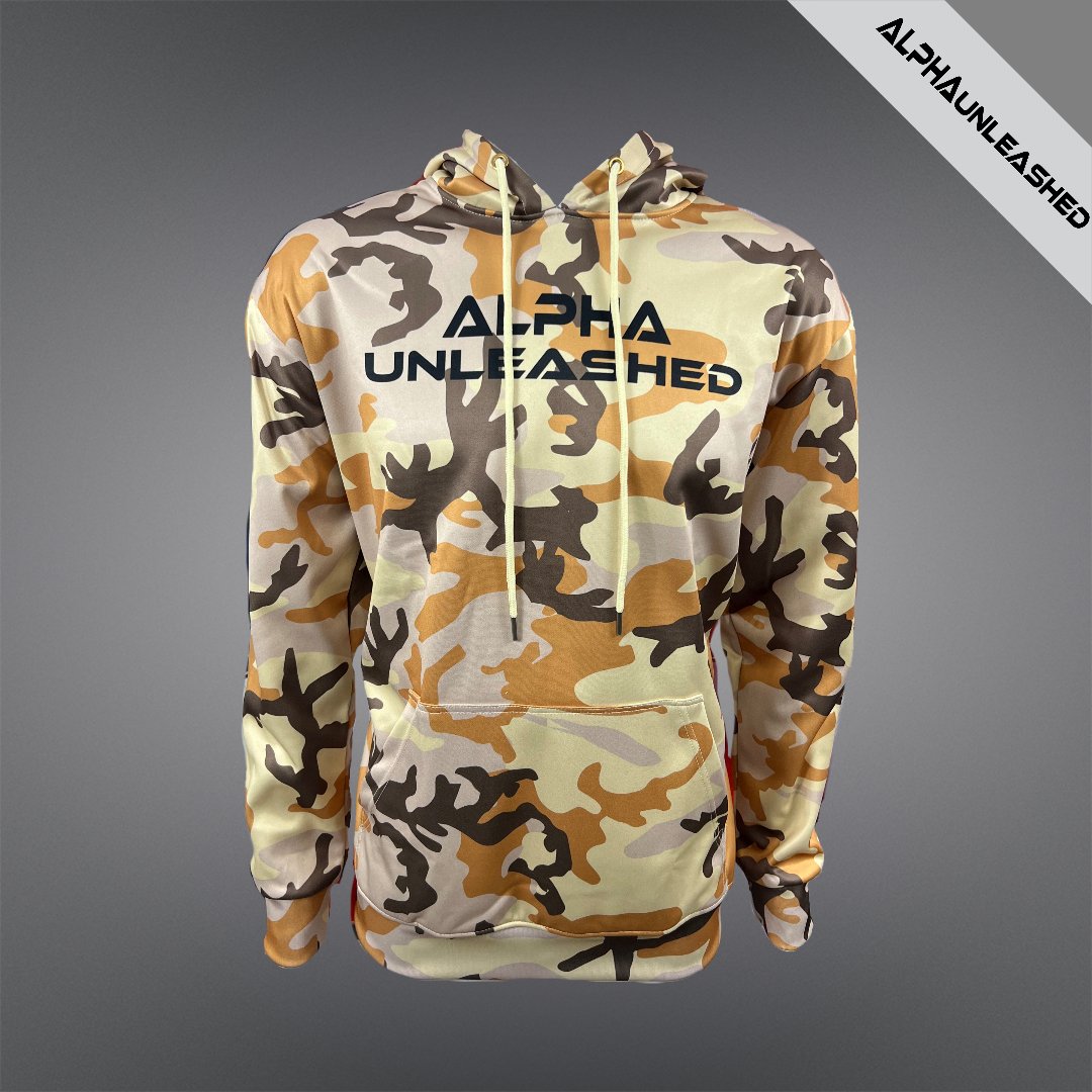 Desert Storm Camo Hoodie - American Military-Style Camouflage Sweatshirt - ALPHAunleashed