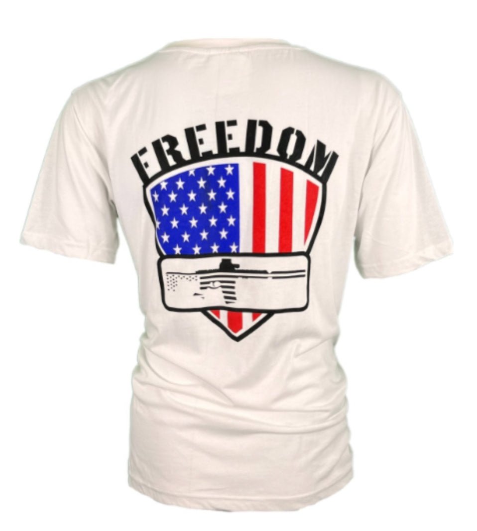 FREEDOM AR15 T-SHIRT - WHITE - ALPHAunleashed