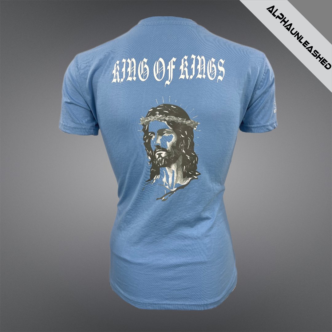 WOMEN'S KING OF KINGS Christian T-Shirt - Inspirational Faith Tee for Women of Faith - ALPHAunleashed